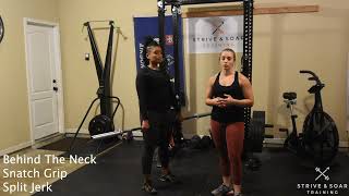 Behind The Neck Snatch Grip Split Jerk