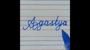 Agastya heart stylish beautiful name cursive writing | cursive writing | cursive writing kaise likhe