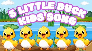 "5 Little Ducks - Fun and Catchy Kids Song!" #NurseryRhymes #KidsSong #FunForKids