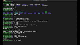 CS322: Intro to Soft. Engineering - Basic Linux Commands screenshot 1