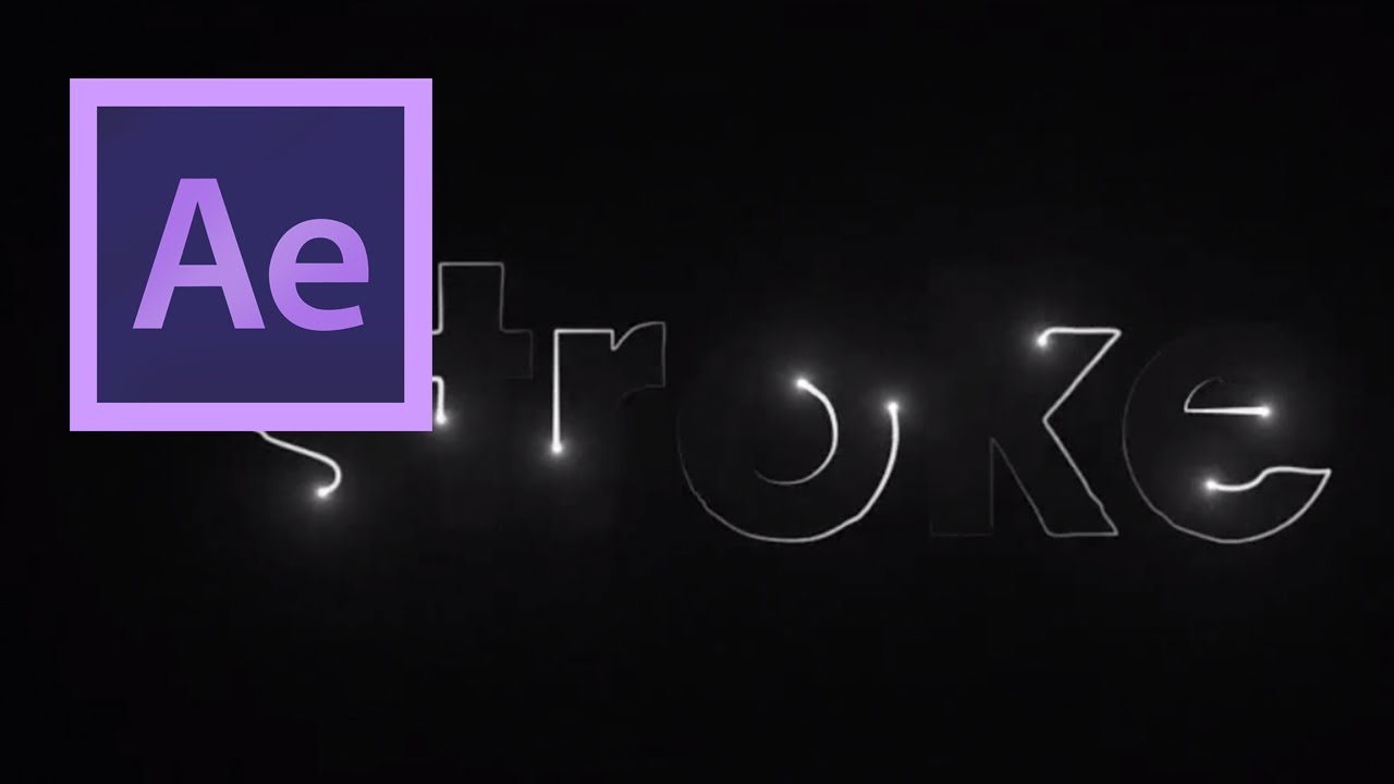 after effects write on stroke