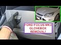 Glove Box Removal and Replacement Ford Focus MK3 glovebox 2011 2012 2013 2014 2015 2016