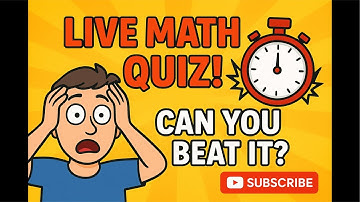 Only Geniuses Can Solve These Math Questions LIVE! 🔥