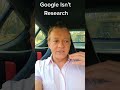 What does medical research mean? Is Google consider research? Of social media research? #research