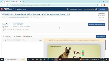 SIMProject: PowerPoint 365 In Practice - Ch 2 Independent Project 2-6 | SIMnet Assignment Help 2024