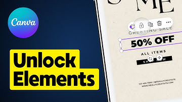 How to Unlock Elements on Canva