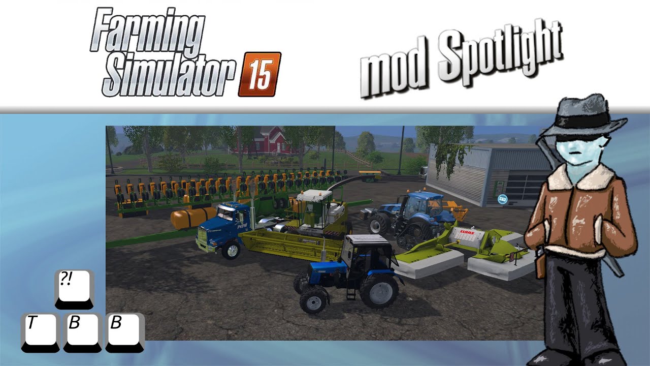 Farming Simulator 15 Mod Spotlight - Mowing and Chaffing - YouTube