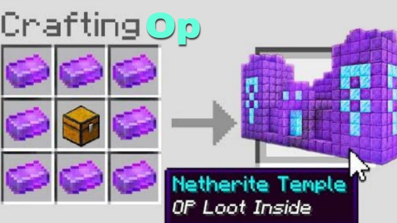 I Play Minecraft But You can craft Op structures...