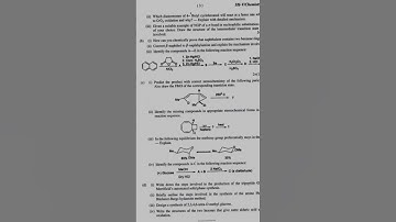 Burdwan University, B.Sc.5th semester question paper 2019,Subject -Chemistry, paper: CC-12(Honours)