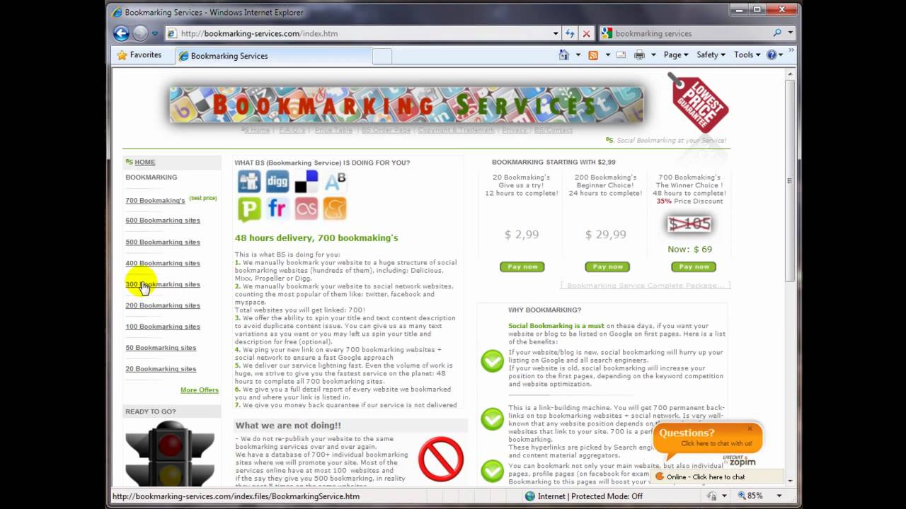 Social Bookmarking Service