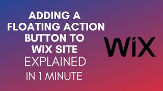 How To Add A Floating Action Button To Your Wix Site 2025