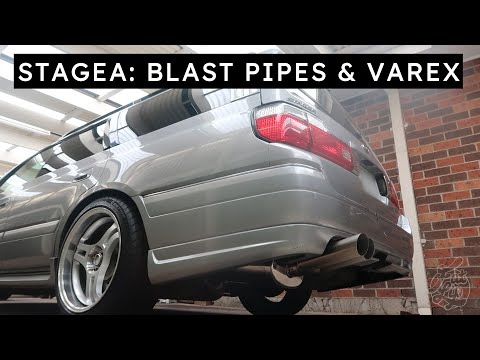 Custom Exhaust Blast Pipe Fabrication and Adjustable Muffler for Nissan Stagea C34 S2