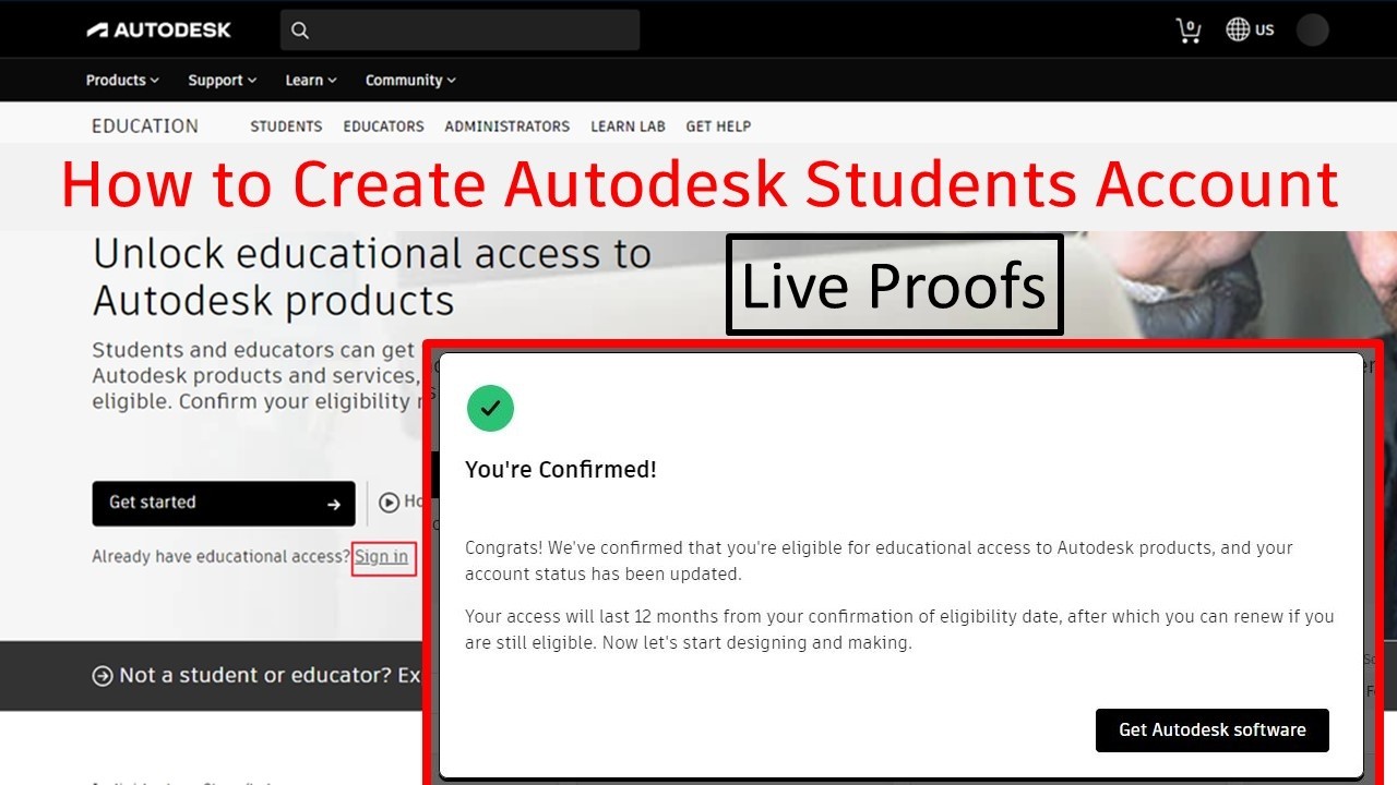 how to create Autodesk student account And Verify AutoDesk Student ...