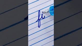 fi - Learn to write English cursive small letter connections | Cursive handwriting for beginners