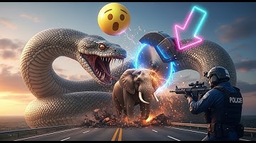 Human History Discoveries Fearless Heroes Confront Giant Python To Save The Playful Elephant 🐍