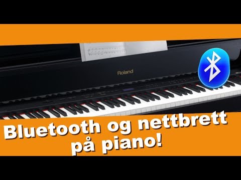 Slik bruker du piano og nettbrett med Bluetooth