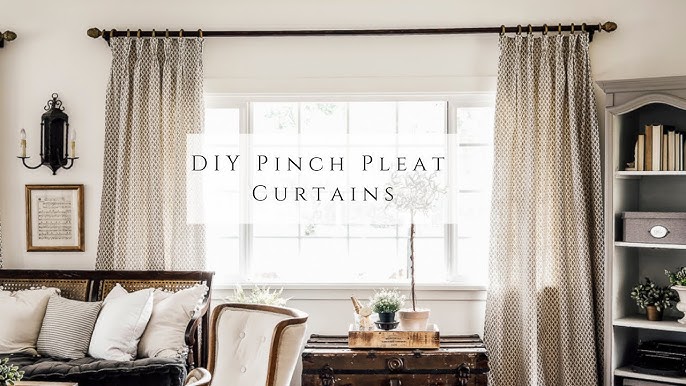 How to Pinch Pleat Ikea Curtains - A Butterfly House