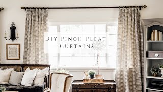 DIY Pinch Pleat Curtains