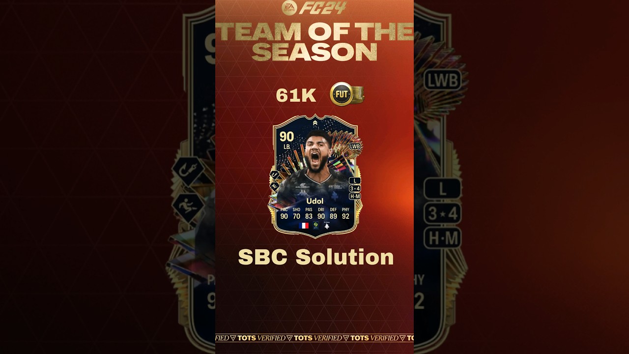 Special Live TOTS Matthieu Udol 90 SBC - Solution EA Sports FC 24