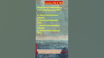 AWS Solutions Architect Associate Certification Practice Questions | Question No. 185 #aws #shorts
