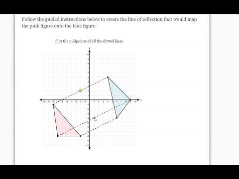 Finding the Line of Reflection algebraically (Delta Math)