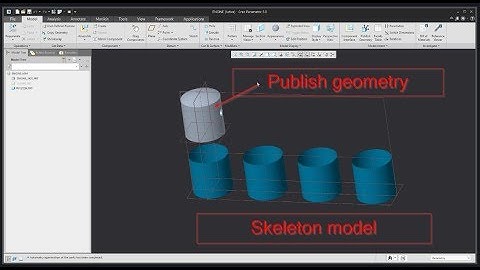 Publish geometry and Skeleton with Creo Parametric