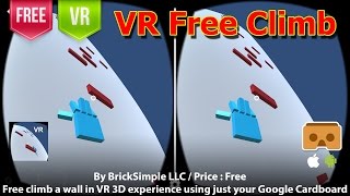VR Free Climb  - Climb a wall in VR 3D experience using just your Google Cardboard. Don't fall! screenshot 5