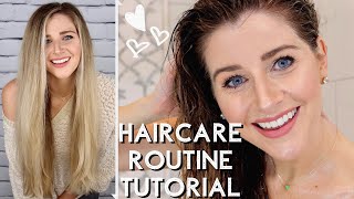 Haircare Routine Tutorial Wash, Condition, Blow Dry, Style