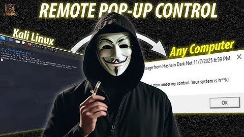 Remote Pop-Up Control From Kali Linux to Any Computer | Ethical Hacking Practical Tutorial