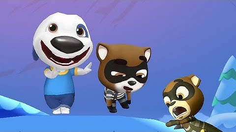 Talking Tom Splash Force Talking Hank vs Roy Raccoon Gameplay Android ios