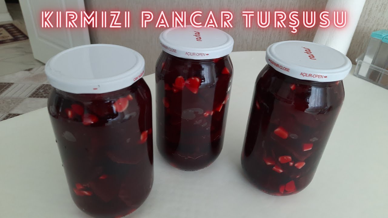 KIRMIZI PANCAR TURŞUSU NASIL YAPILIR | LEZZETLİ MEŞHUR ÇUBUK TURŞUSU