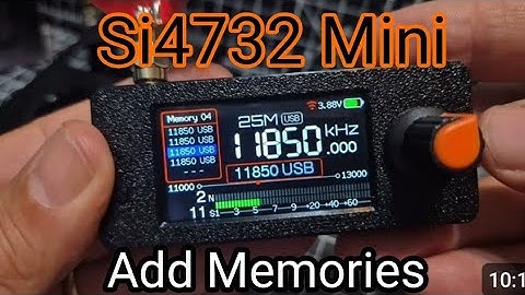Si4732 Mini Receiver , Add Memories & Windows  Interface - WiFi
