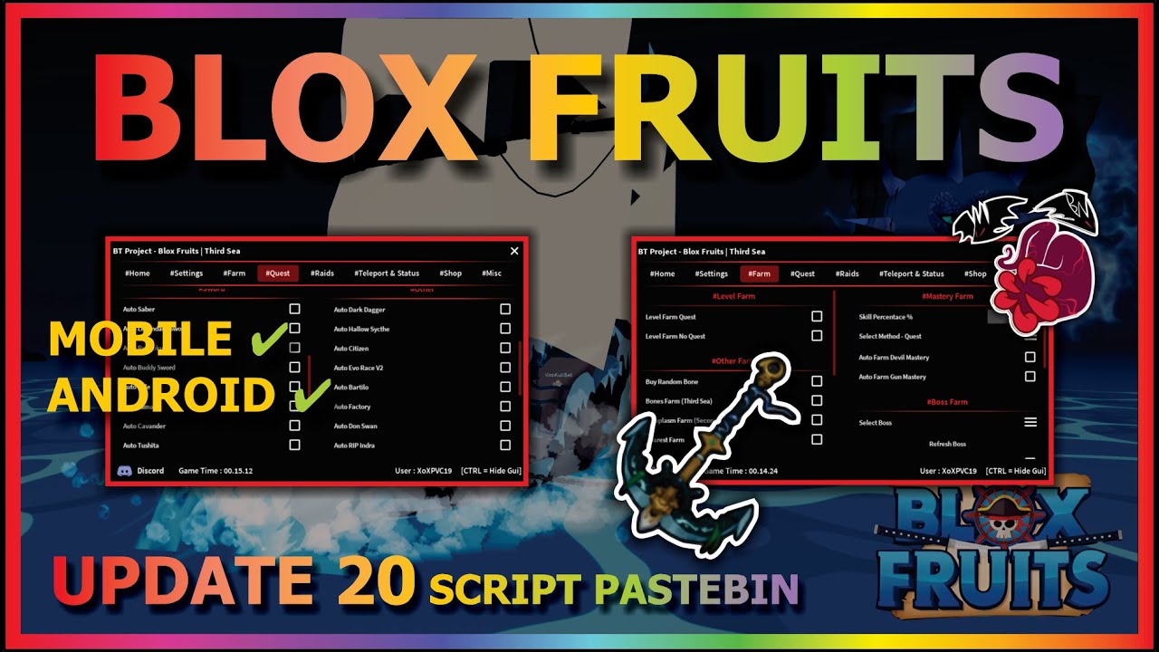 💥 NEW Script blox fruit update 20 op auto farm ROBLOX 💯افضل