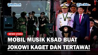 Jokowi Kaget Lihat Mobil Musik Militer AD di Tengah Parade Alutsista TNI, KSAD Langsung Berbisik!