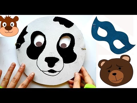 How to make a Bear mask | Ursul pacalit de vulpe - MASCA 🤓 | Activitate la  gradinita - YouTube