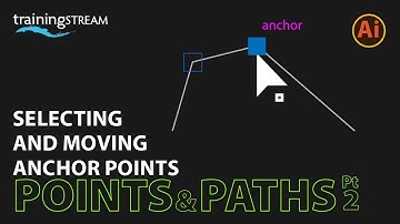 How to select and move ANCHOR POINTS in Adobe Illustrator using the DIRECT SELECTION tool