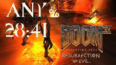 Doom 3: BFG Edition Resurrection of Evil Any% Recruit Speedrun in 28:41