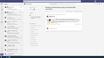 Microsoft Yammer notifications and announcements