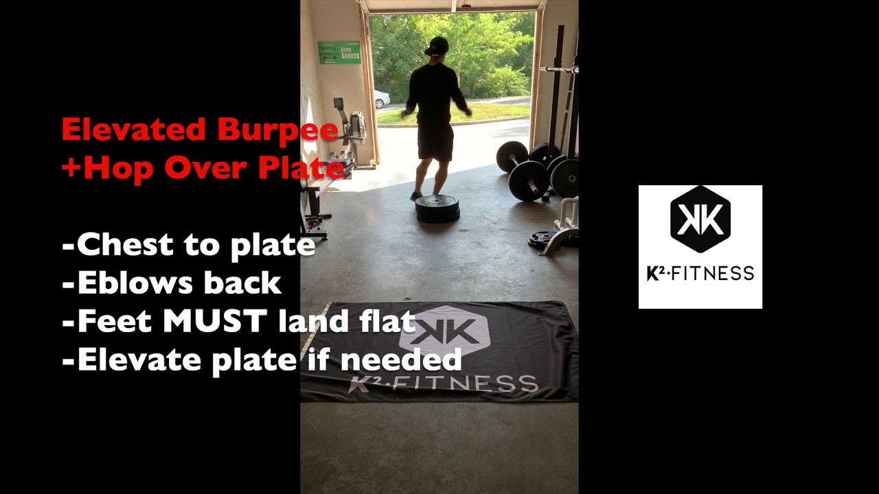 Elevated Burpee + Hop Over Plate YouTube