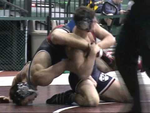 11-3A, 2009 Binghamton Open wrestling tournament; 174#, bout 275. Cory Beaver of University of Pennsylvania wins over Bobby Bishop of Stevens Institute on points 8-3. This clip is the continuation of match 11-2G from the previous tape.