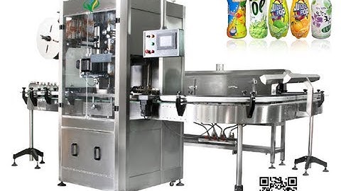 High speed shrink sleeve labeling machine for beverage bottle with heat steam tunnel manufacturers