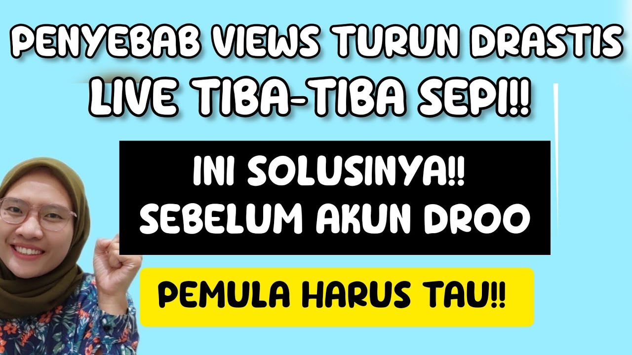 VIEWS TIKTOK TURUN DRASTIS ✅ LIVE STREAMING TIBA2 SEPI ✨ INI SOLUSINYA!! SUPAYA AKUN RAME KEMBALI!!