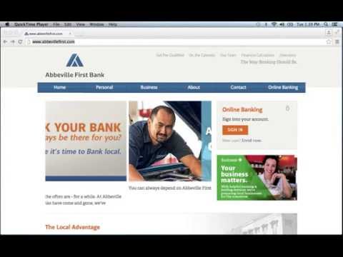 Abbeville First Bank Online Banking Login Instructions