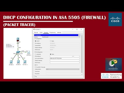 DHCP Configuration in ASA 5505 in Packet Tracer | Networking Academy | #DHCP | #ASA5505 | #Firewall