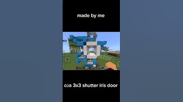 3x3 shutter iris door #minecraft #shorts