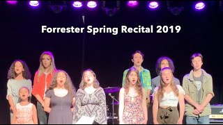 Forrester Spring Recital 2019 in under 6 minutes