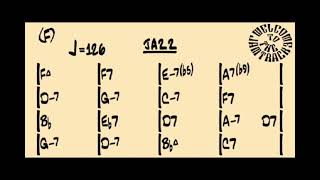Jam Track  Jazz  f  126 Bpm  No Drums Version