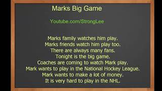 English Listening Level 1 - Marks Big Game