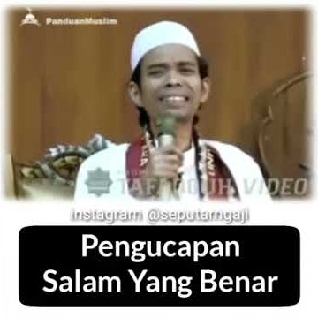 Berikut pengucapan salam yg benar
