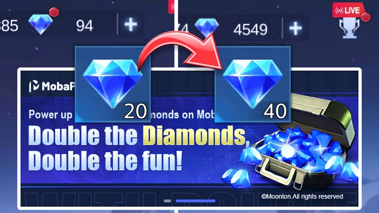 DOUBLE YOUR ML DIAMONDS NOW WITH THE MOBAPAY EVENT - YouTube